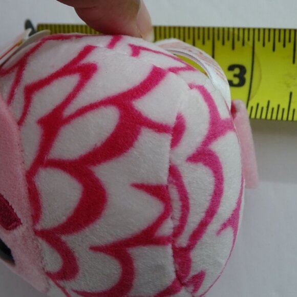 Ty Squishy Beanie Pinky Owl Plush Keychain Clip Stuffed Animal Plush Soft Toy 3" - Picture 10 of 11